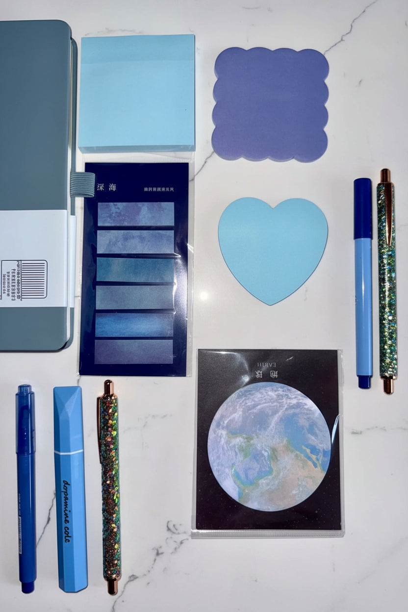Blue Horizon Desk Kit - Cool & Calm Stationery Collection