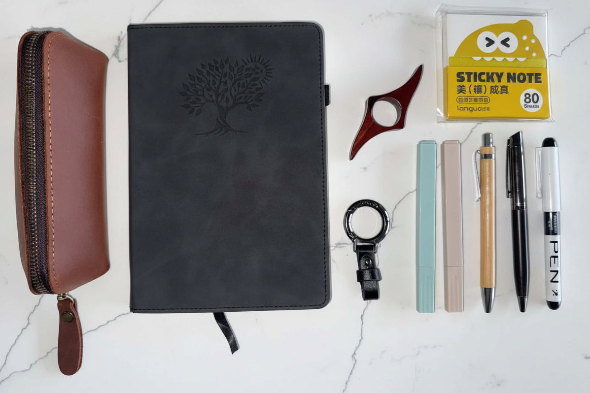 Black Stationery Set – Everyday Essentials Kit