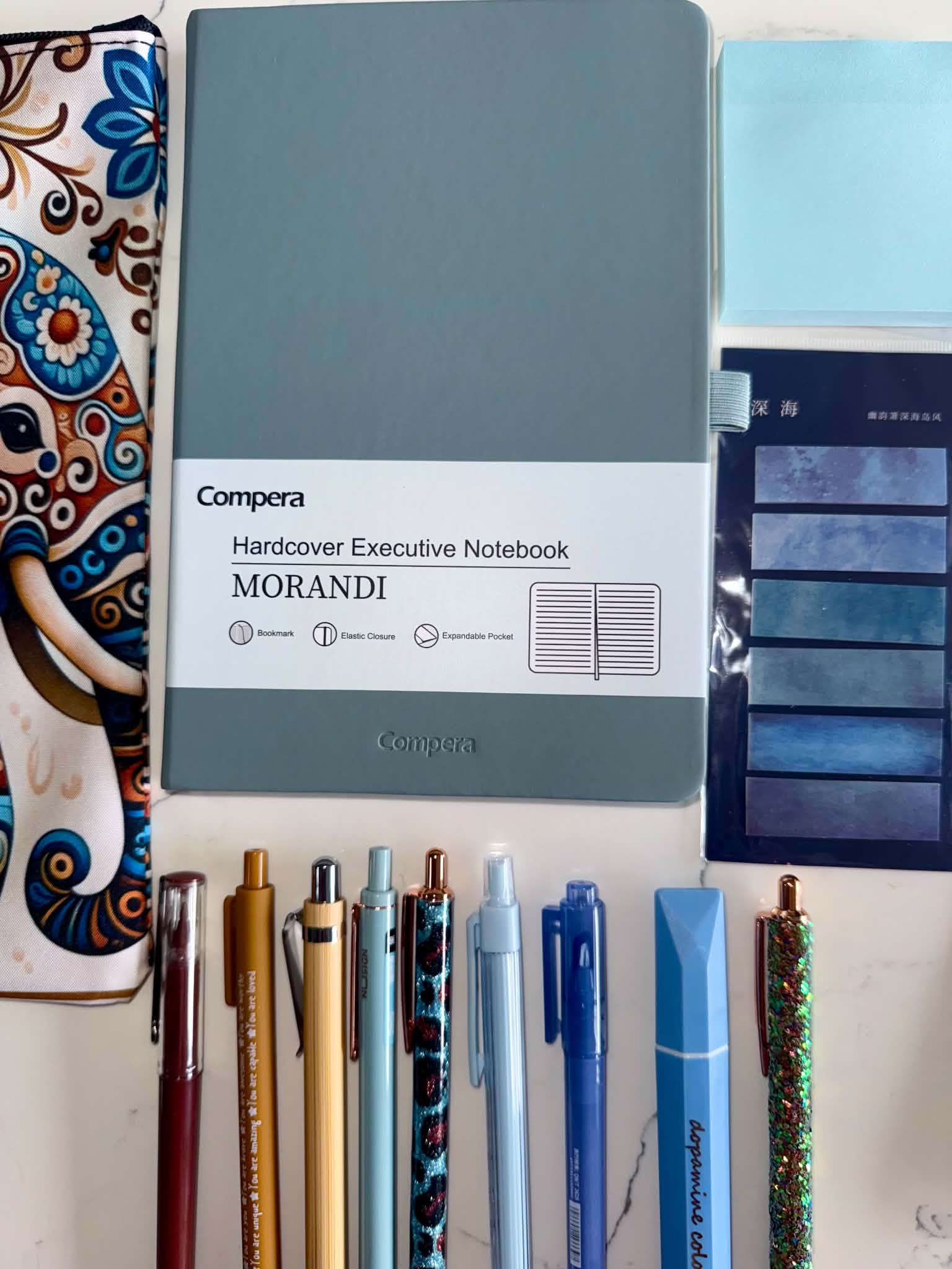 Blue Horizon Desk Kit - Cool & Calm Stationery Collection