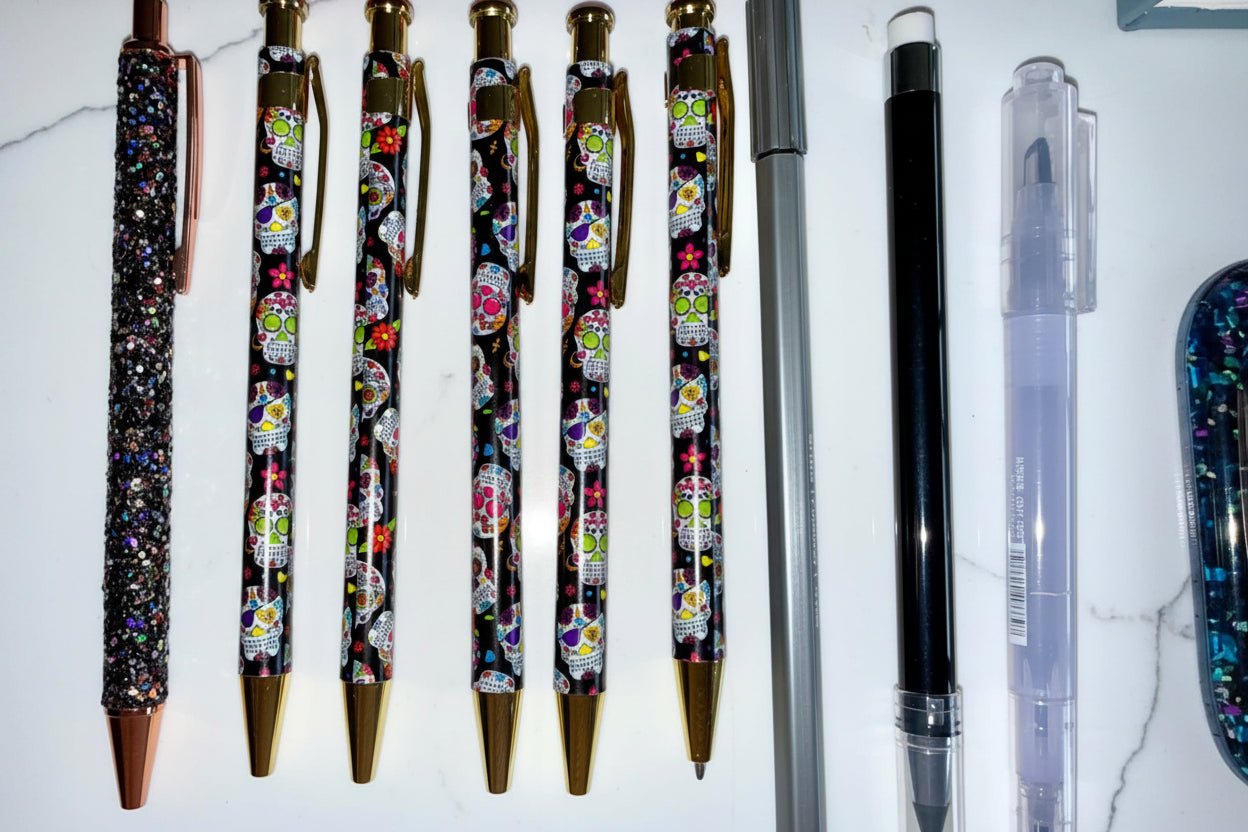 Sugar Skull Stationery Suite – Limited Edition Red & Black Gift Set NZ