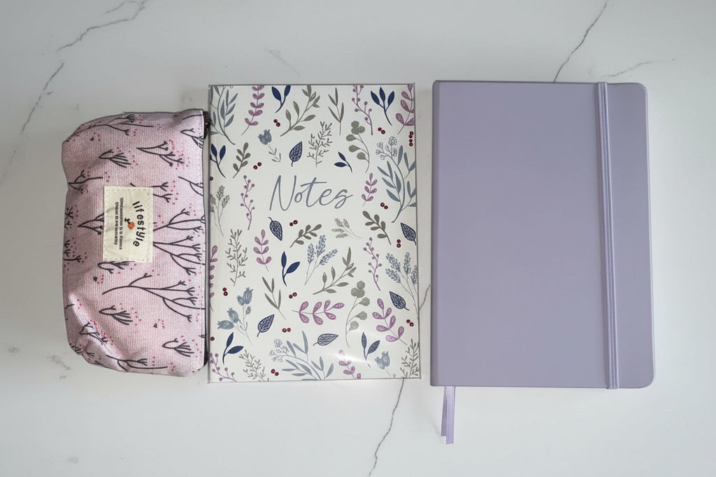 Pastel Dream Desk Stationery Set – Aesthetic Lilac & Blush Gift NZ