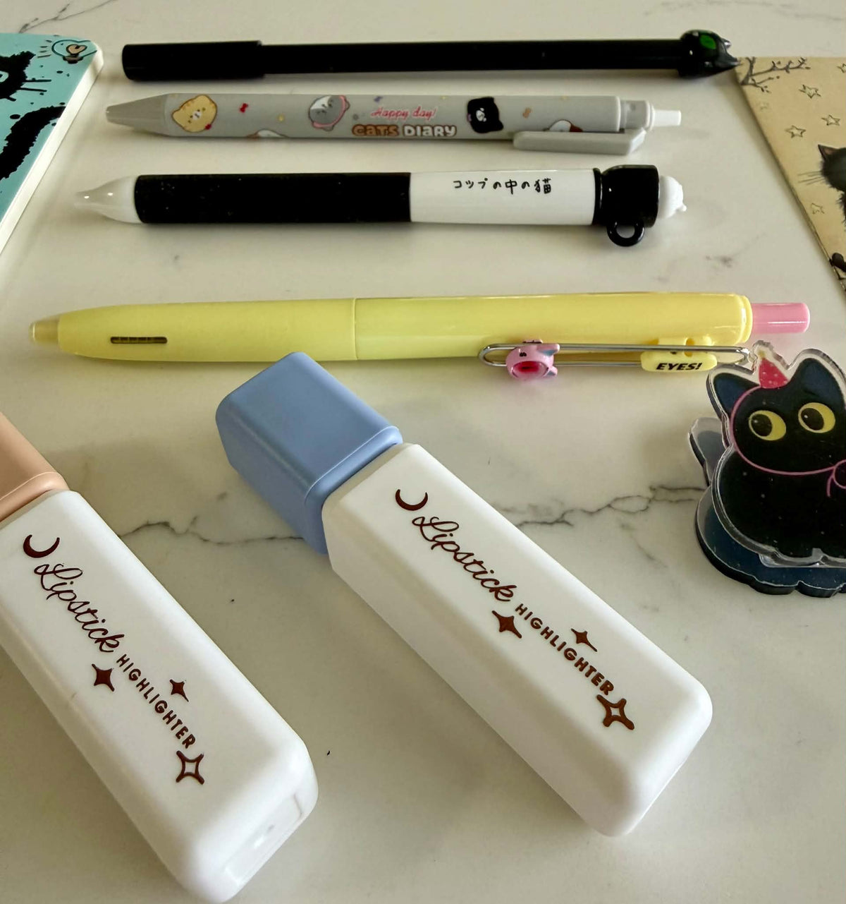 Cute Cat Bookish Stationery Set