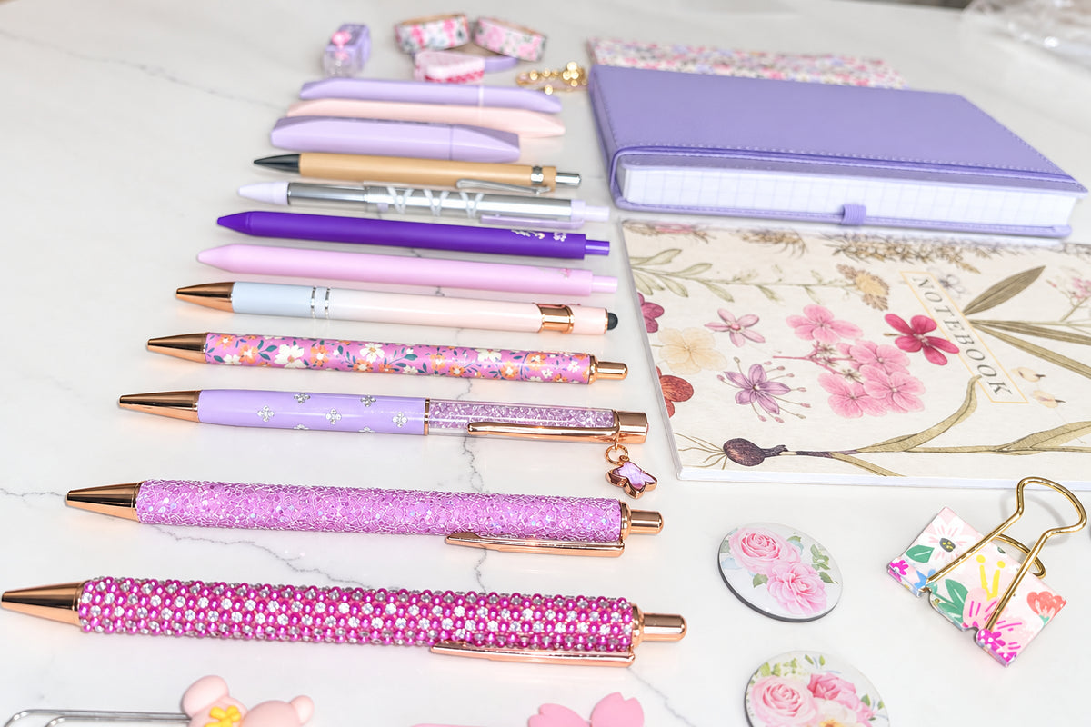 Pastel Purple Stationery Set