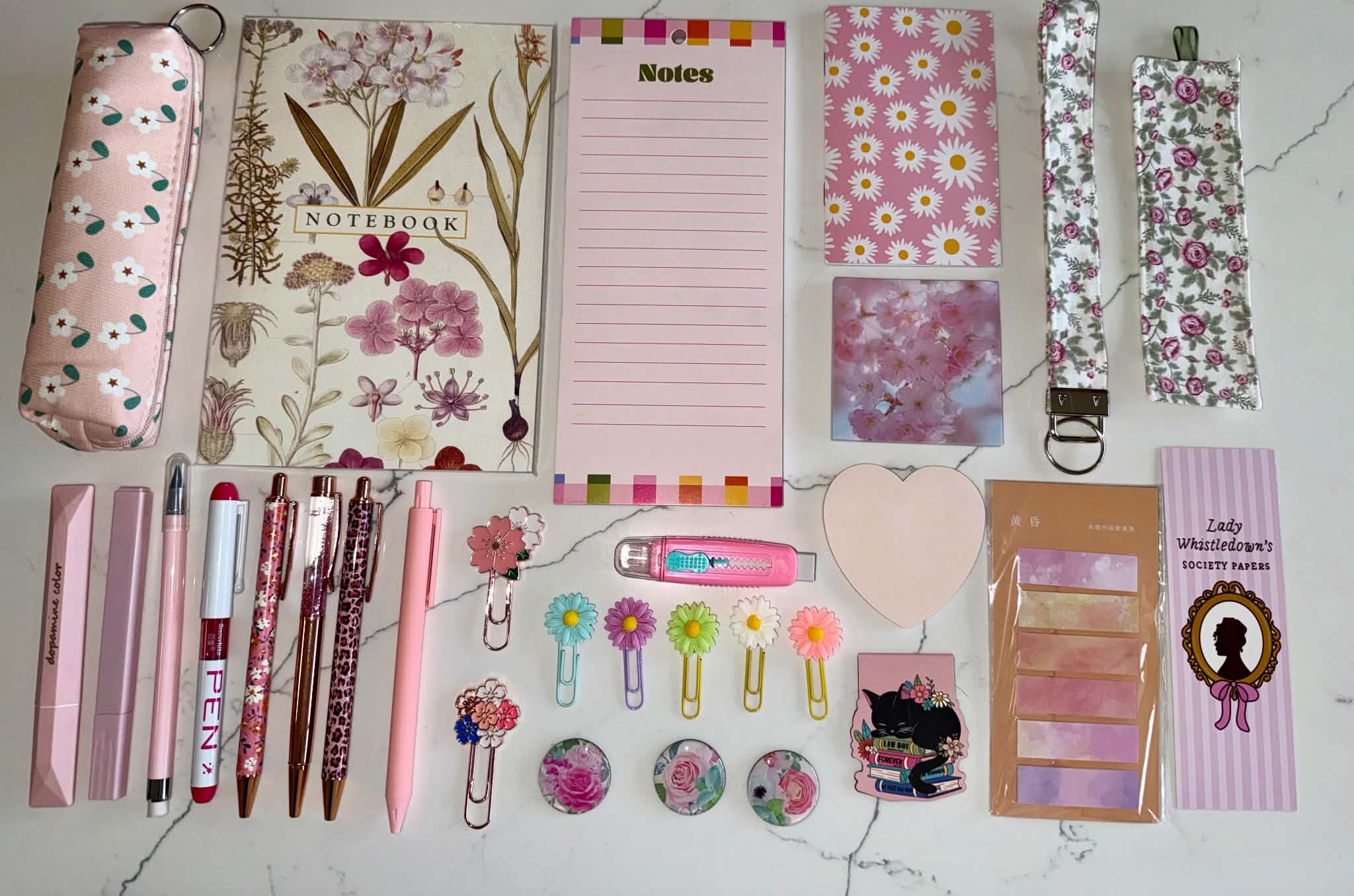 Pink Blossom & Bloom Stationery Collection