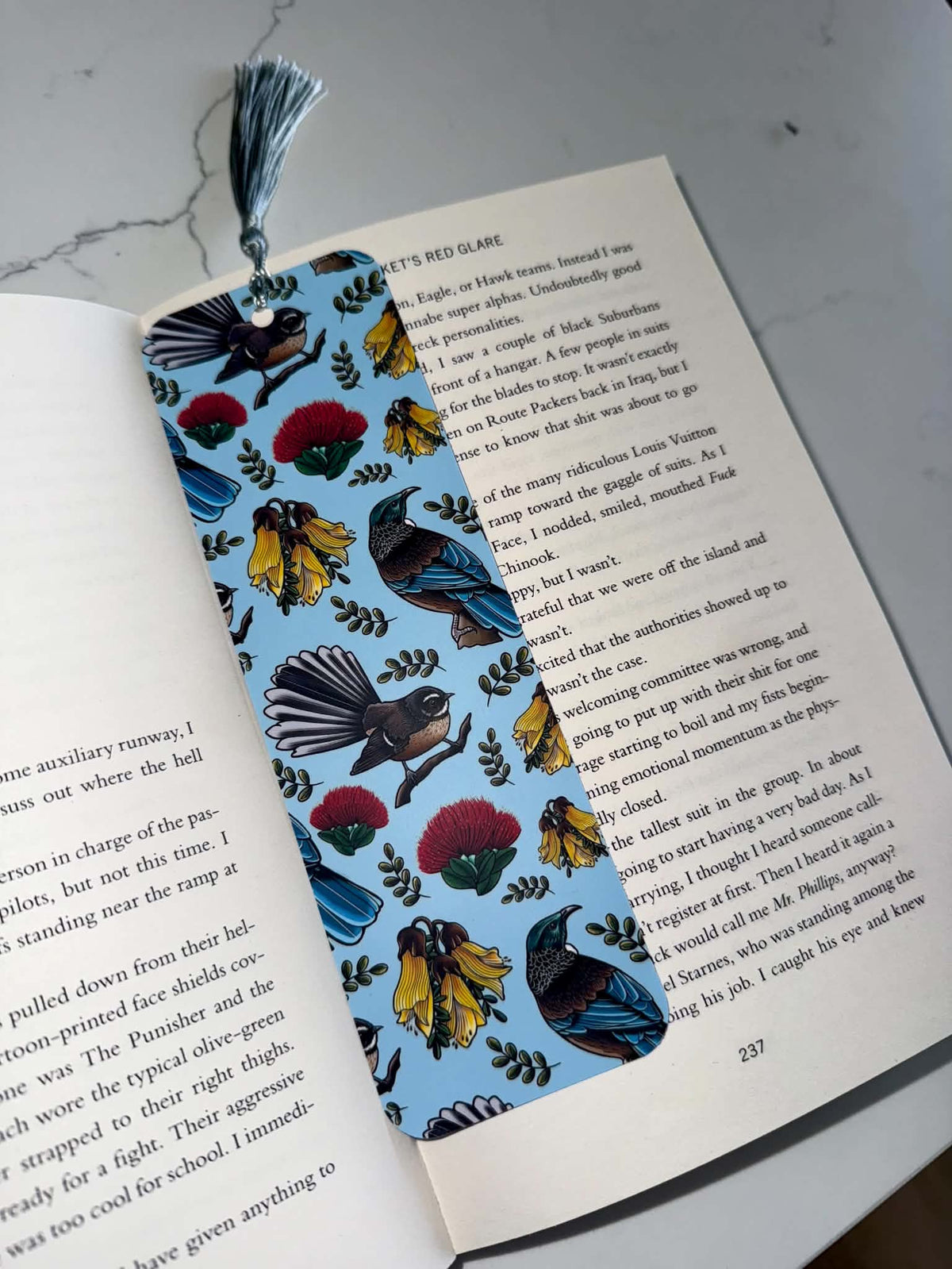 Cheeky Fantail & Tūī Kiwiana Bookmark