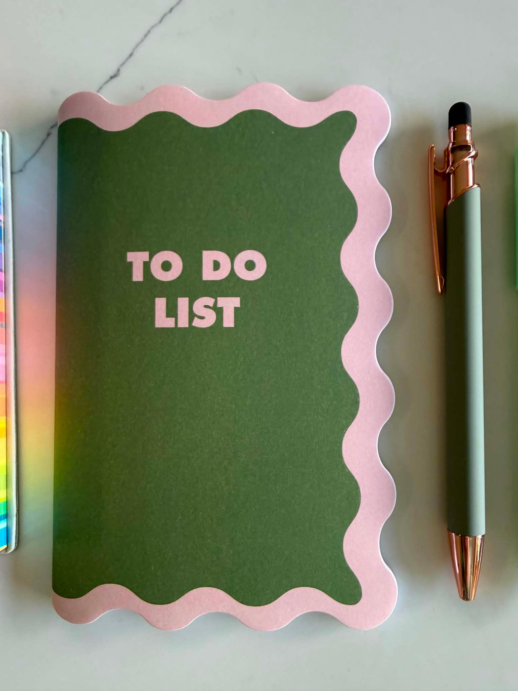 Green Stationery Bundle Set - Green Aesthetic Stationery, Pastel Notebooks & Cute Desk Accessories