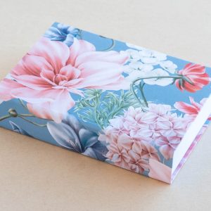 Flowers Pink Blue A6 Jotter Pad – Made in New Zealand