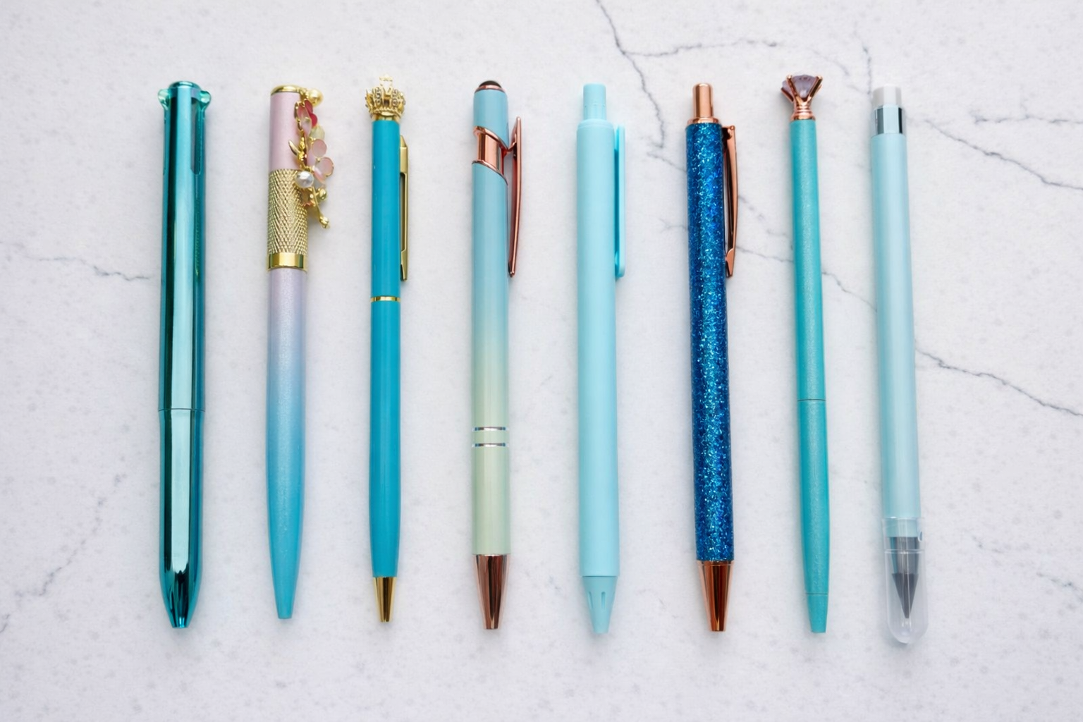 Blue Aesthetic Pen Set – Journaling & Gift Stationery NZ