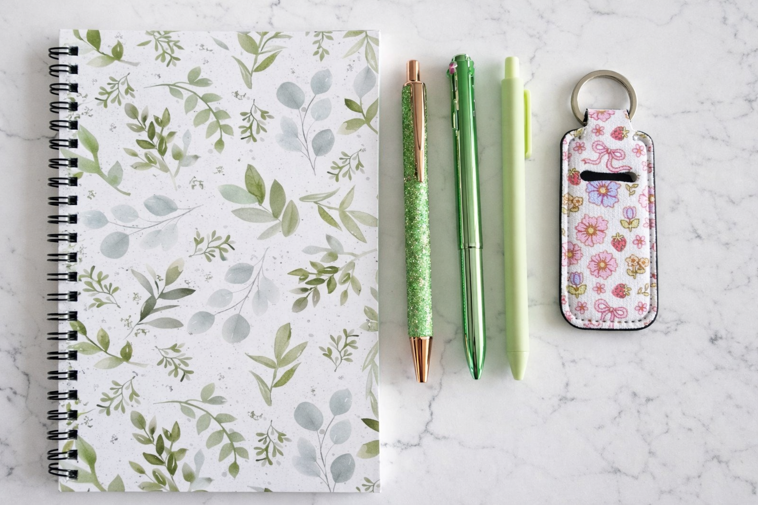 Sparkly Green Mini Stationery Set – Aesthetic Desk Gift NZ