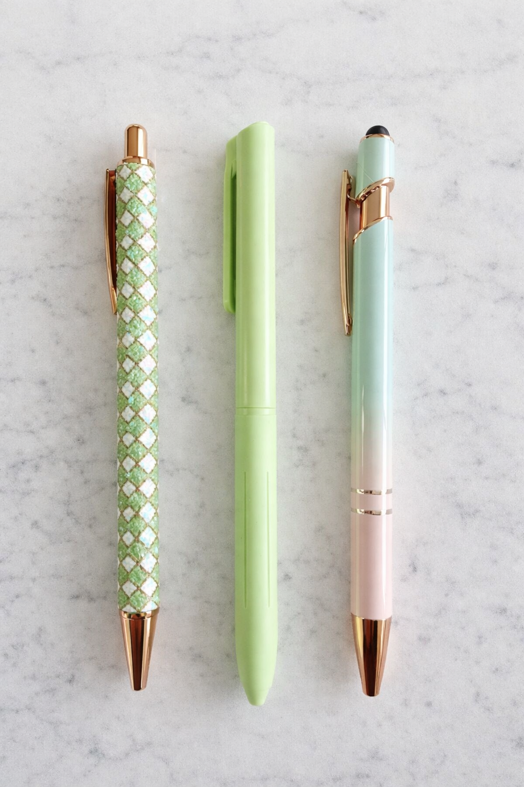 Sparkly Mint Mini Stationery Set – Aesthetic Desk Gift NZ