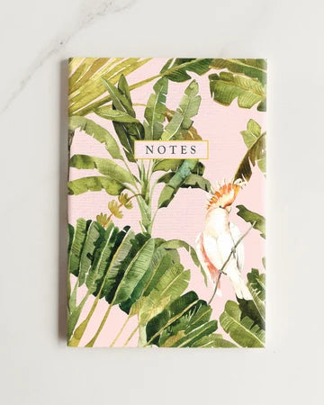 Cockatoo Canopy A5 Notebook – Tropical Bird Notebook NZ