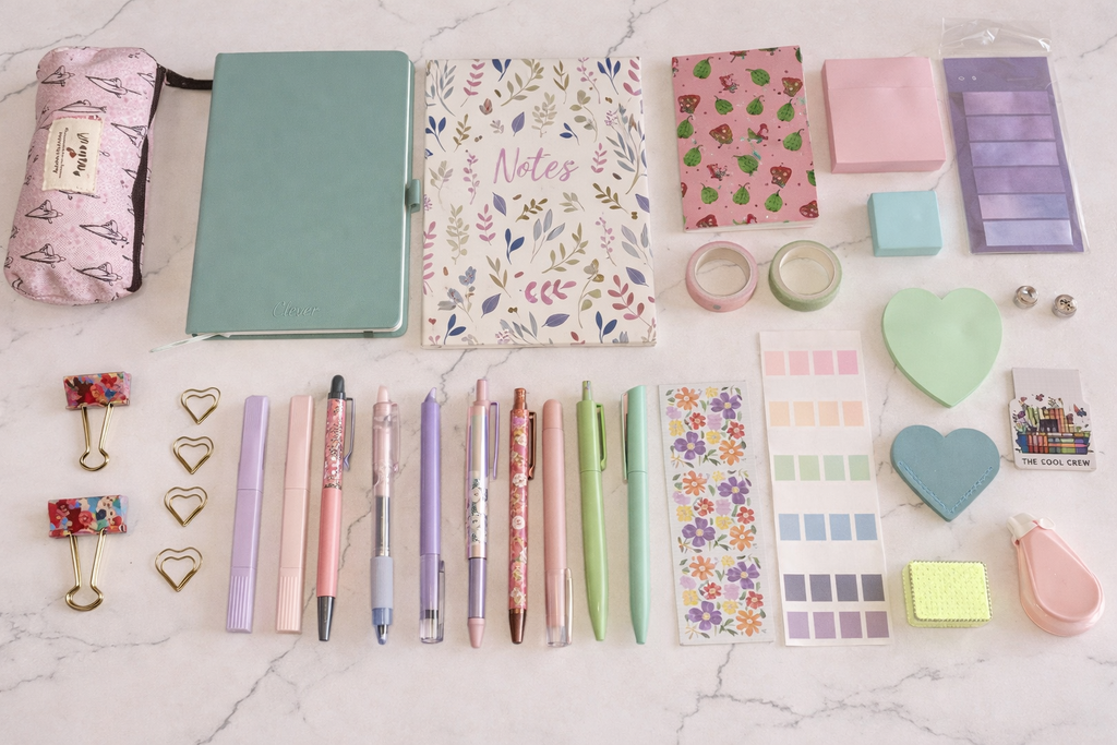 Sweet Florals Stationery Set – Pastel Desk Gift NZ