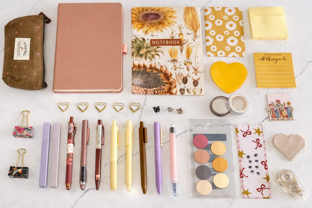 Honey & Blush Stationery Set – Warm Tones Desk Gift NZ