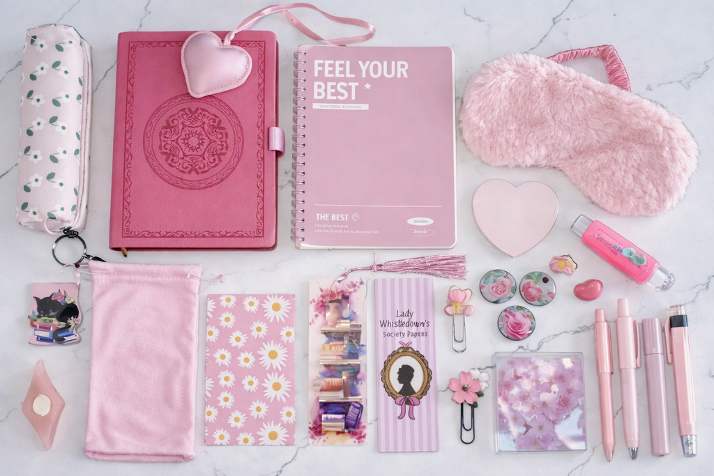 Pretty in Pink Stationery Set – Pink Desk Gift NZ