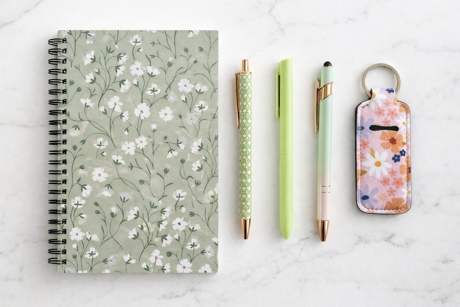 Sparkly Mint Mini Stationery Set – Aesthetic Desk Gift NZ