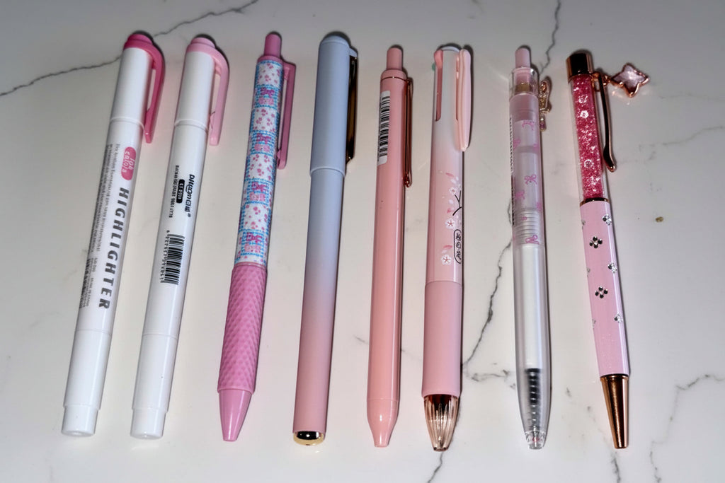 Pink Pen Set - Kawaii & Pastel Gift Set NZ