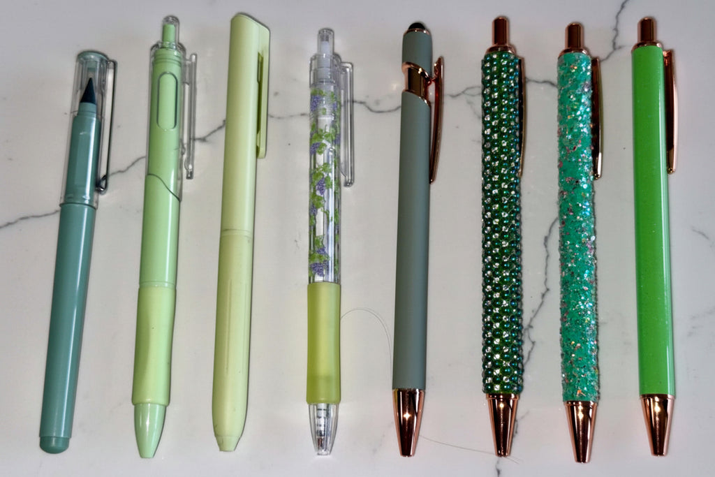 Green Pen Set - Botanical & Sparkle Gift Set NZ