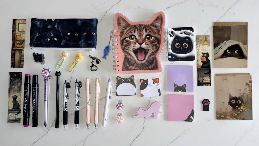 Whisker Wonders Cat Stationery Collection