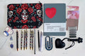 Sugar Skull Stationery Suite – Limited Edition Red & Black Gift Set NZ