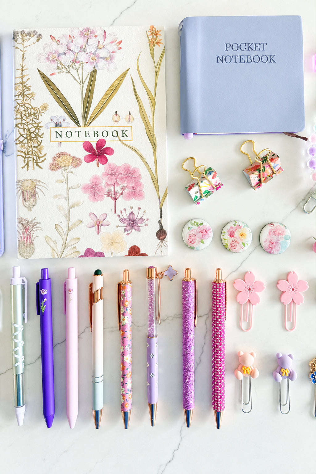Pastel Purple Stationery Set