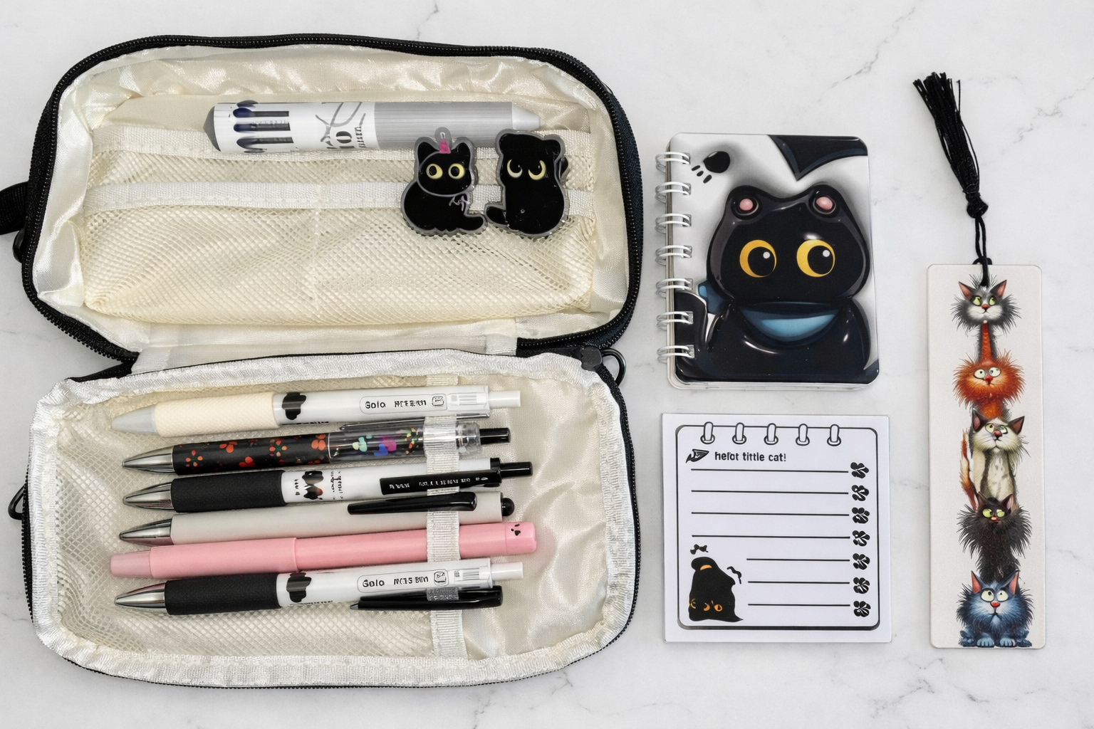 Bookmark Stationery Shadow Kitty Collection