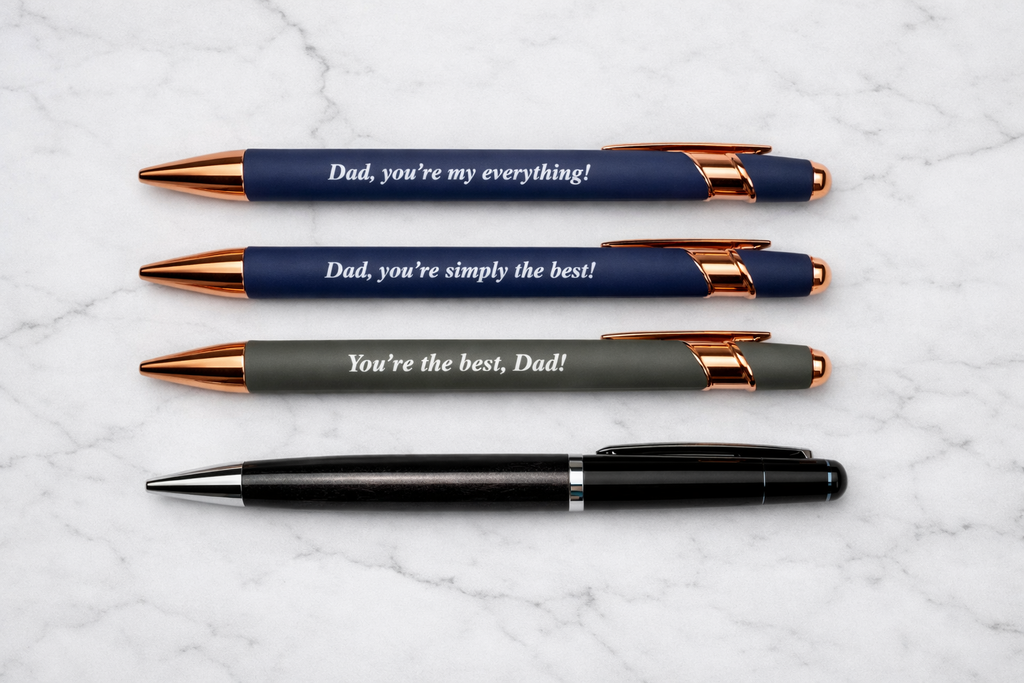 Men's Blue Leather Stationery Set – Father's Day Gift Desk Stationery NZ