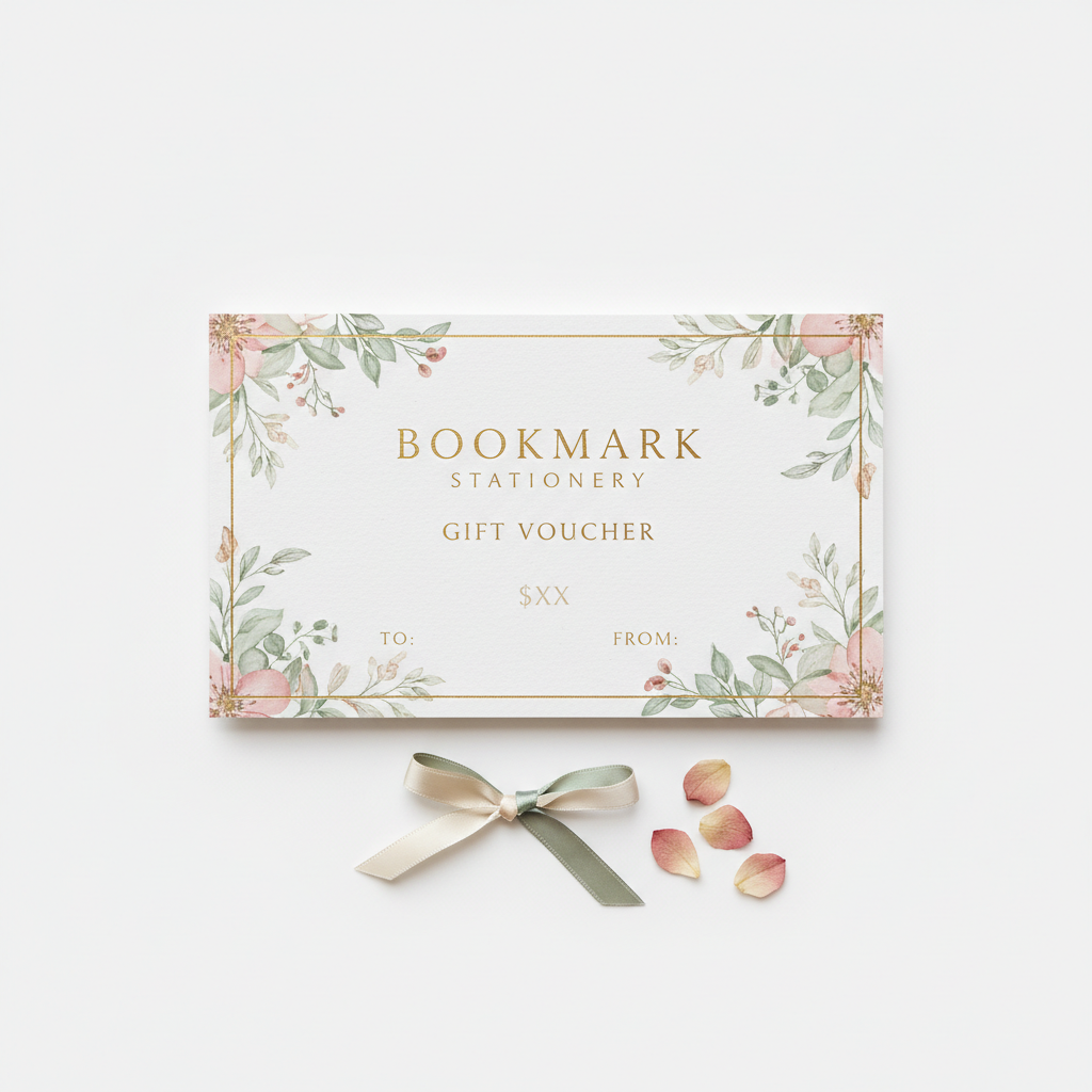 Bookmark Stationery Gift Voucher