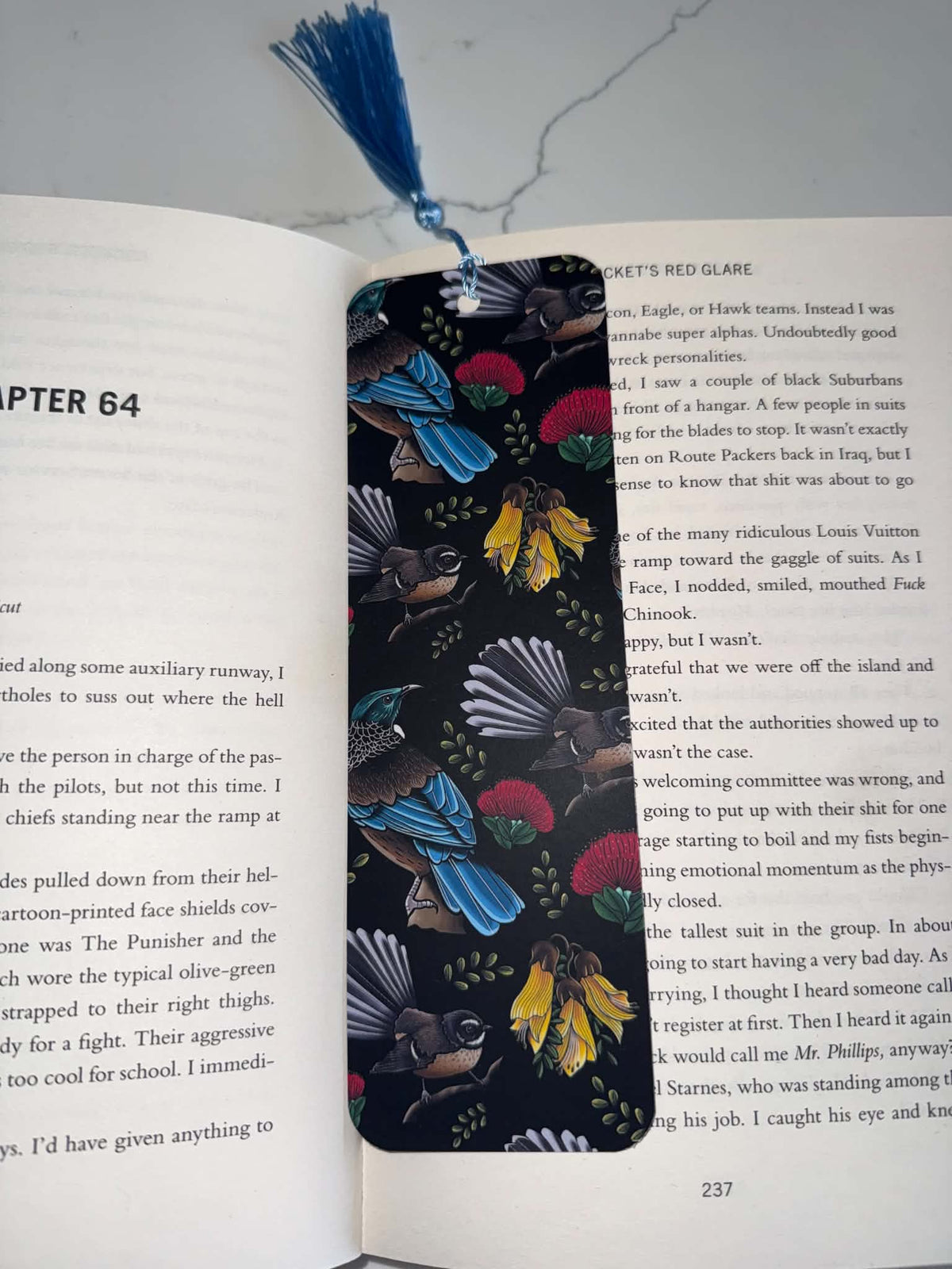 Cheeky Fantail & Tūī Kiwiana Bookmark