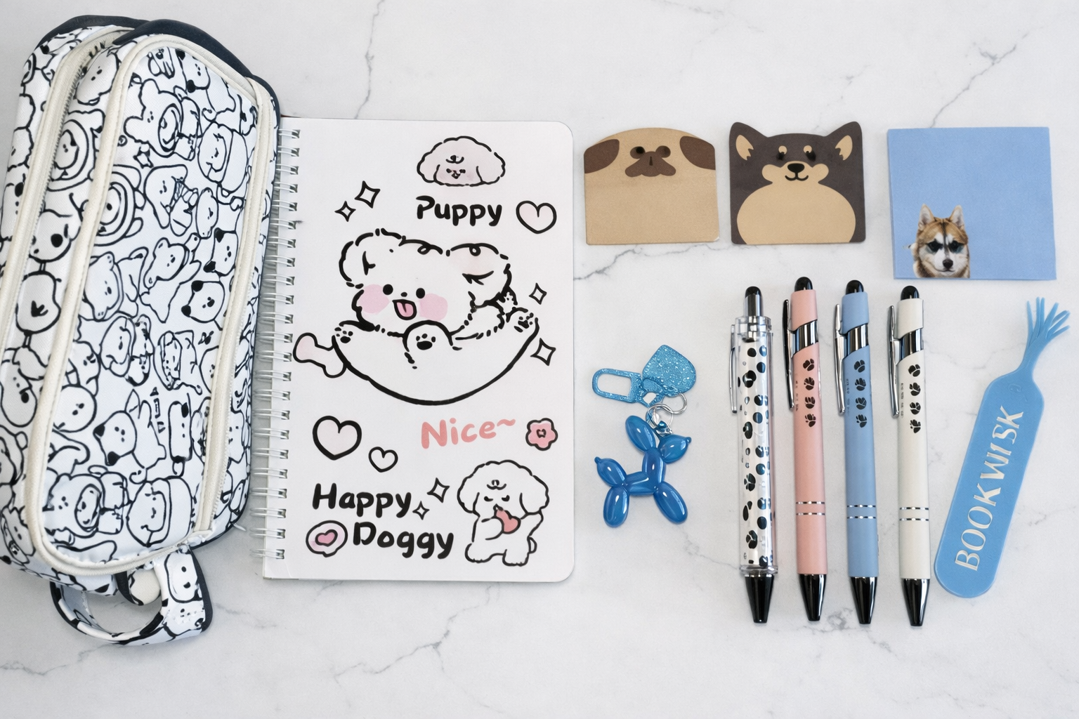 Bookmark Stationery Puppy Breeze Collection
