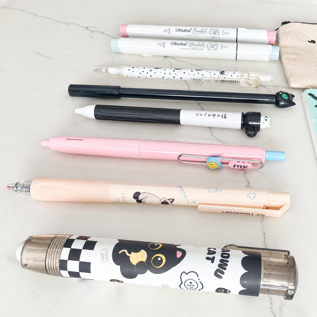 Black Cat Desk Essentials Stationery Set