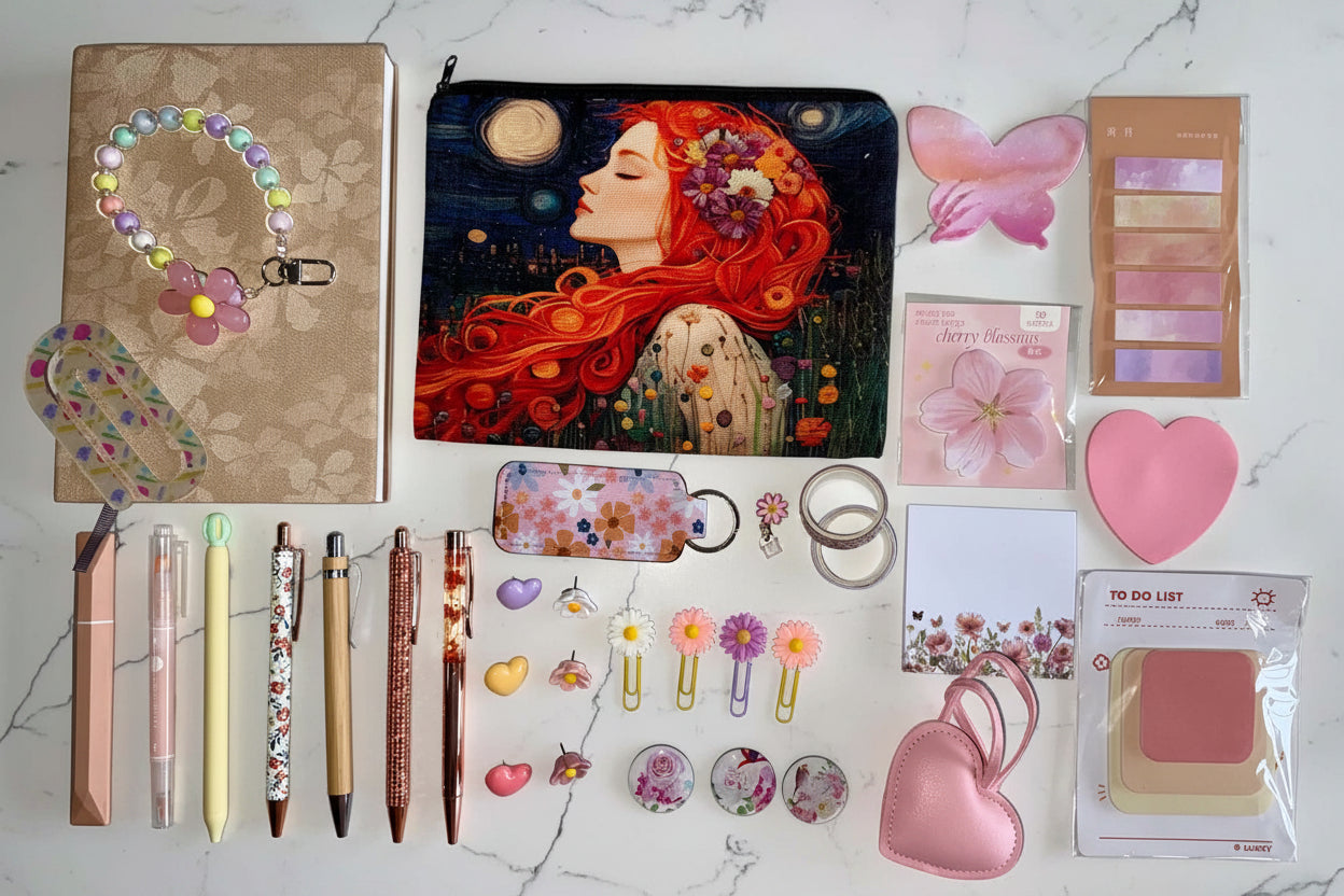 The Petal Dreams Stationery Edit — Floral & Pastel Stationery Collection