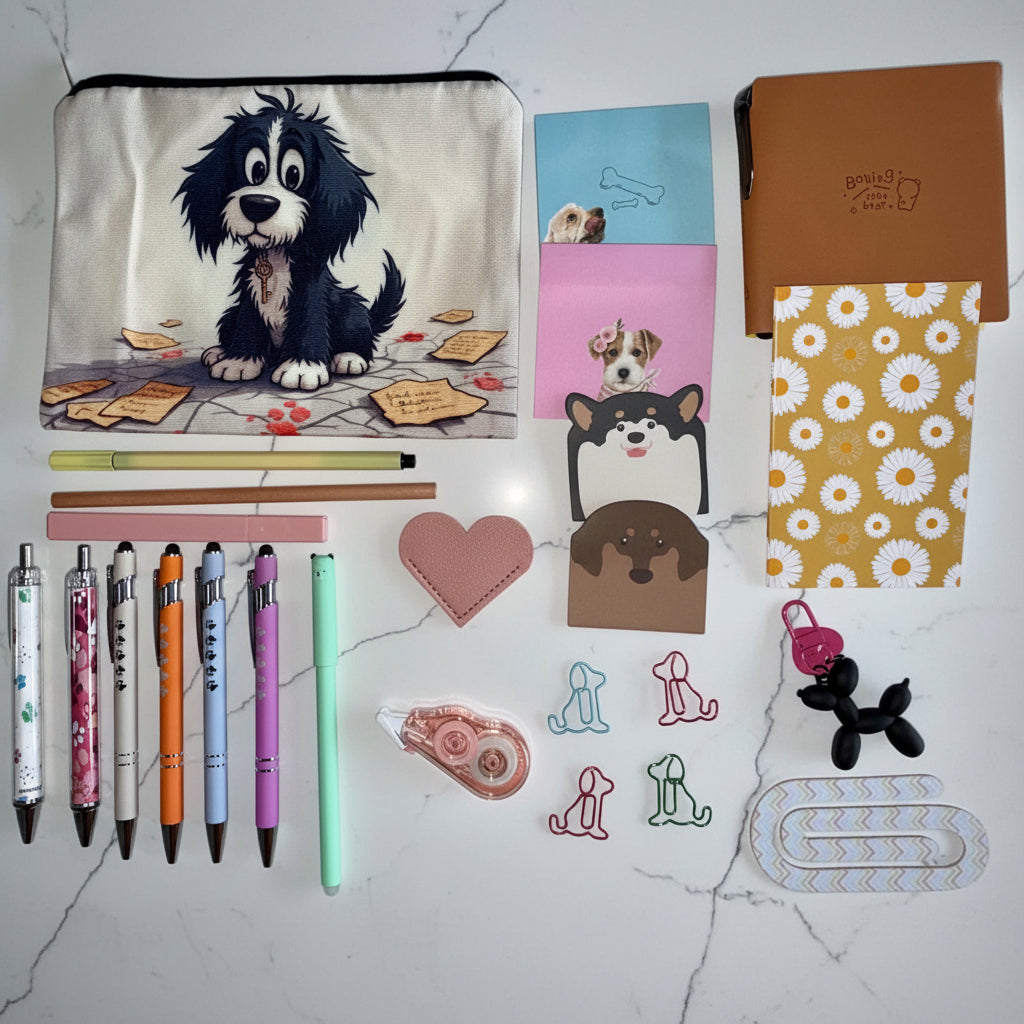 The Tail-Wag Desk Kit – Dog Lovers Stationery