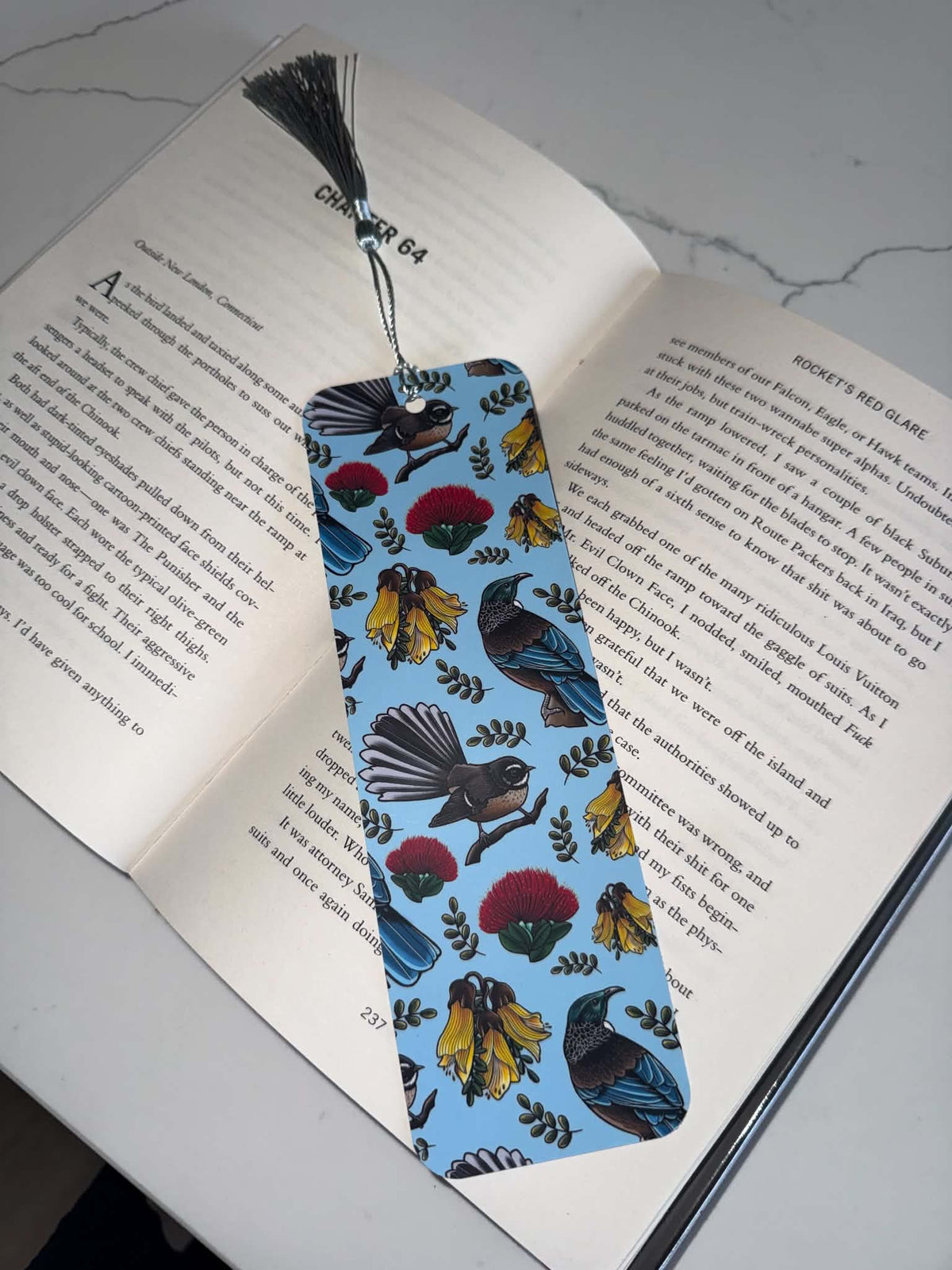 Cheeky Fantail & Tūī Kiwiana Bookmark