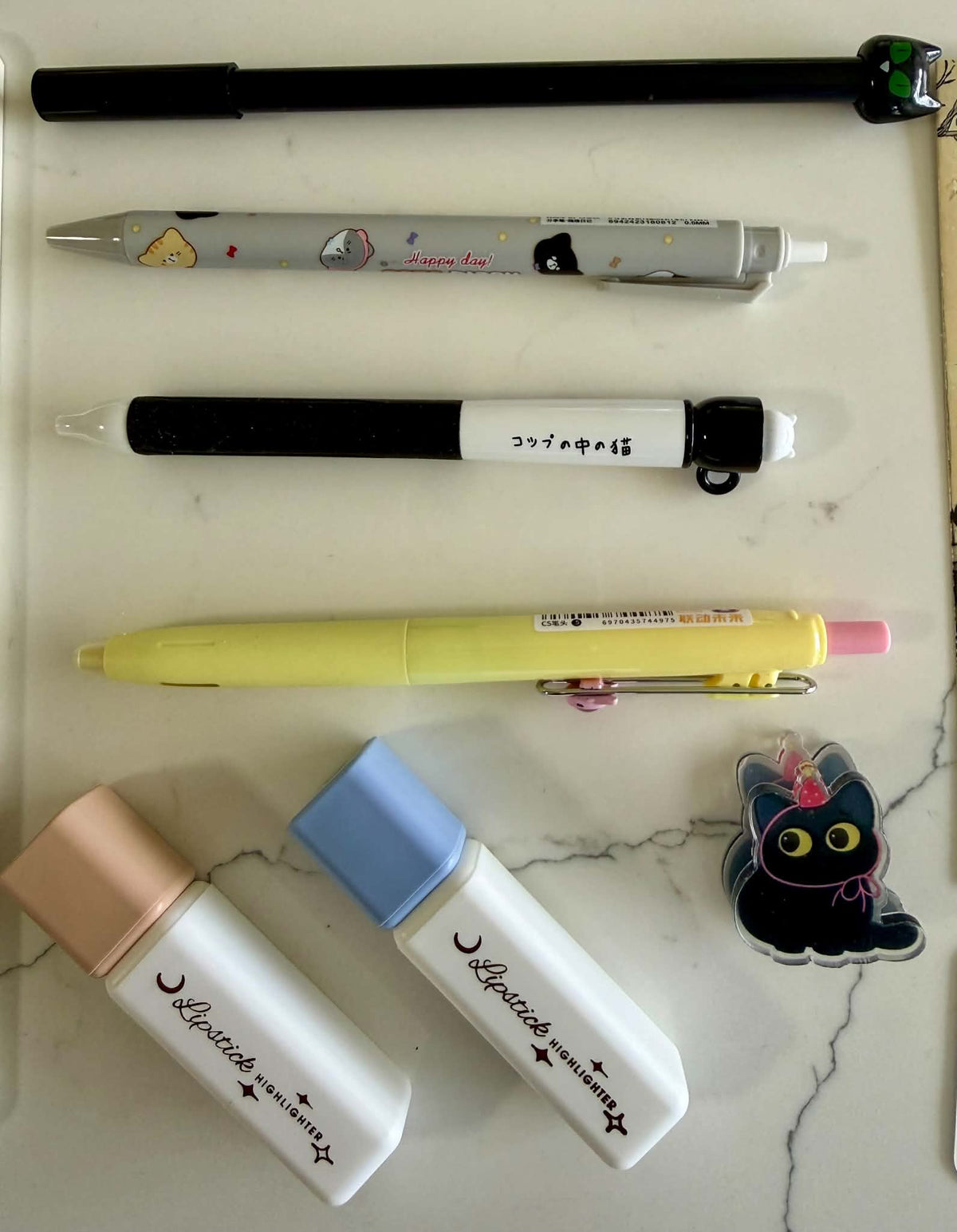 Cute Cat Bookish Stationery Set