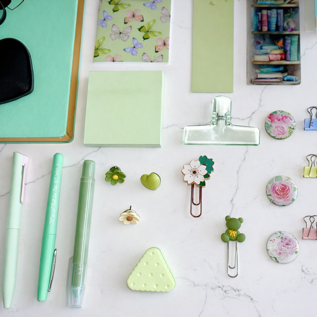 Minty Green Mini Stationery Set – Aesthetic Desk Gift NZ