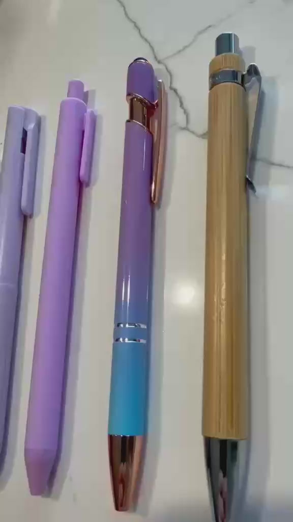 Purple Pen Set – Lavender & Rose Gold Journaling Stationery NZ