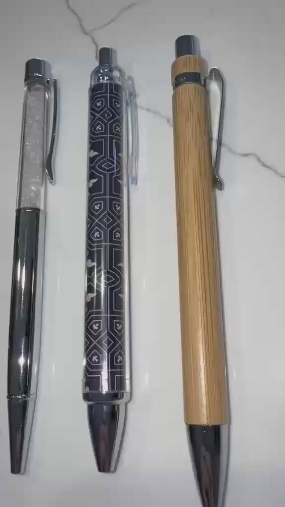 Black Pen Set – Rose Gold & Metallic Desk Stationery NZ