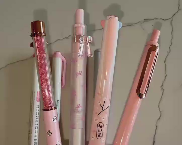 Pink Pen Set - Kawaii & Pastel Gift Set NZ