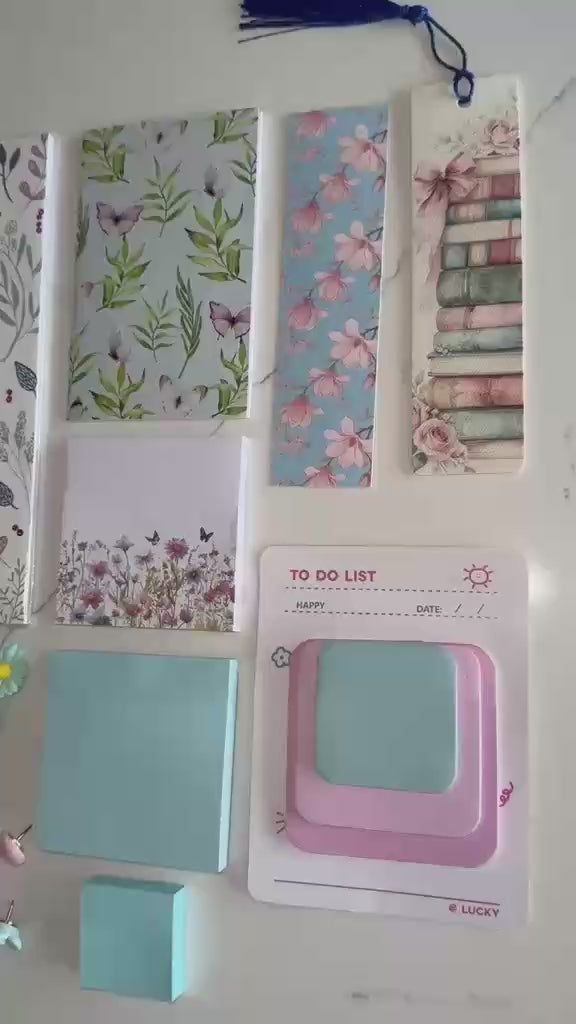 Pretty Blue Botanicals Collection - Blue Stationery Set