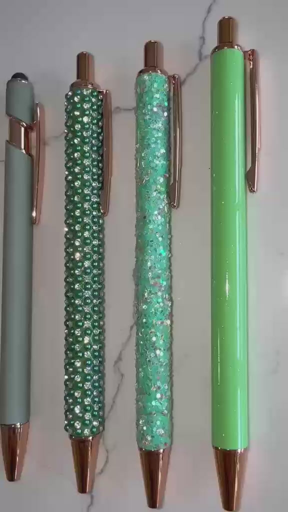 Green Pen Set - Botanical & Sparkle Gift Set NZ