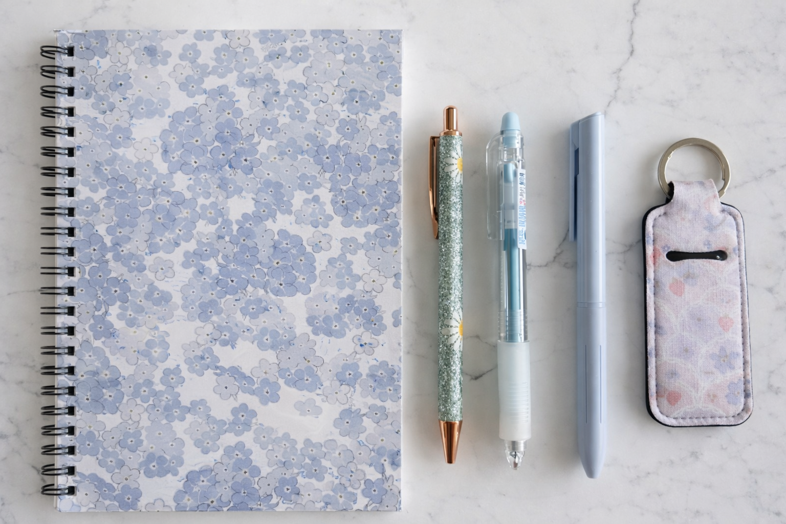 Sparkly Blue Mini Stationery Set – Aesthetic Desk Gift NZ