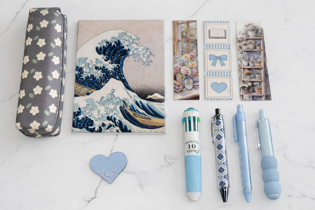 Hokusai Blue Desk Mini Collection