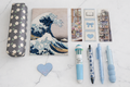 Hokusai Blue Desk Mini Collection