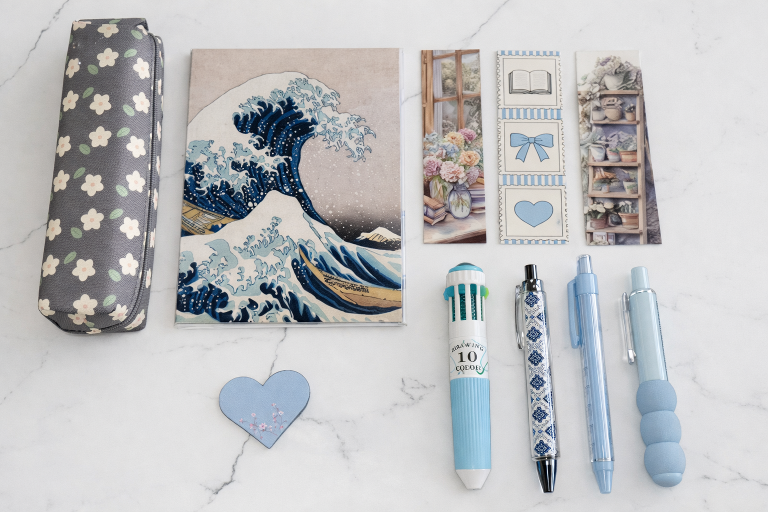 Hokusai Blue Desk Mini Collection
