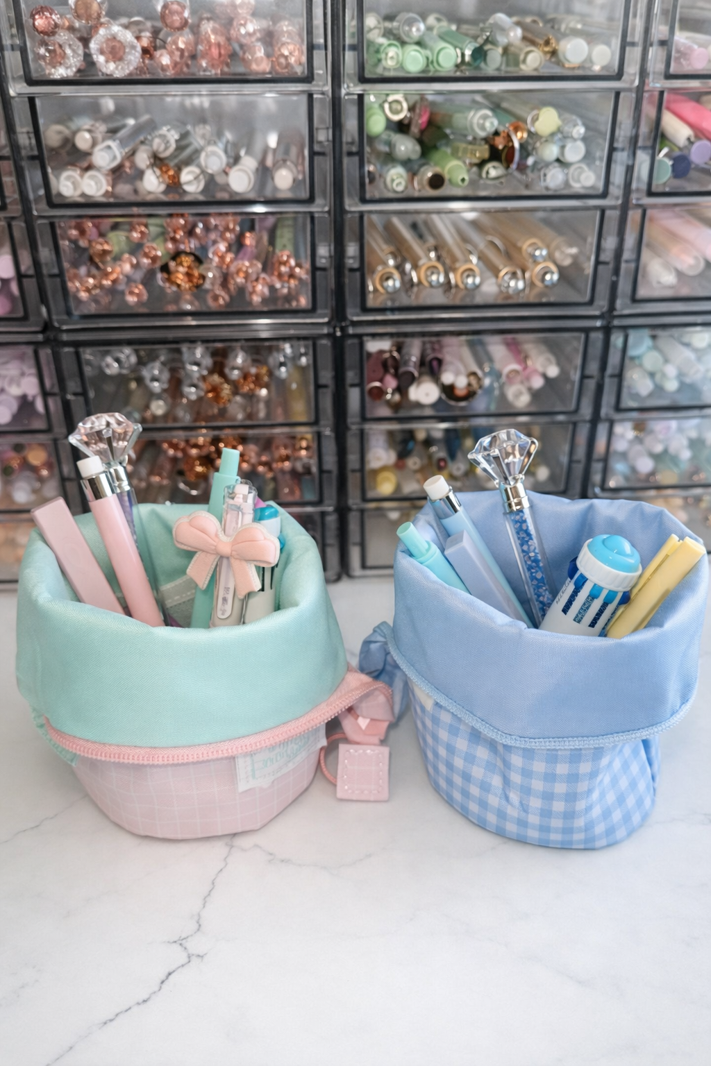 Blue Pen & Pencil Case Set - Kids Stationery Gift NZ
